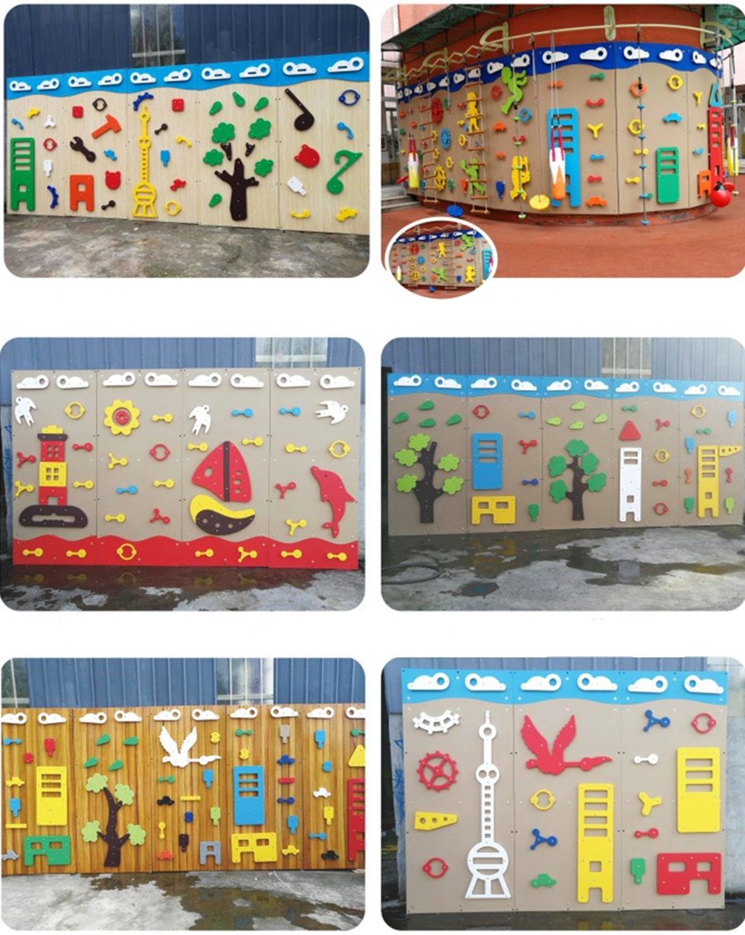 Factory Hot Sale Park Kids Outdoor Climbing Wall