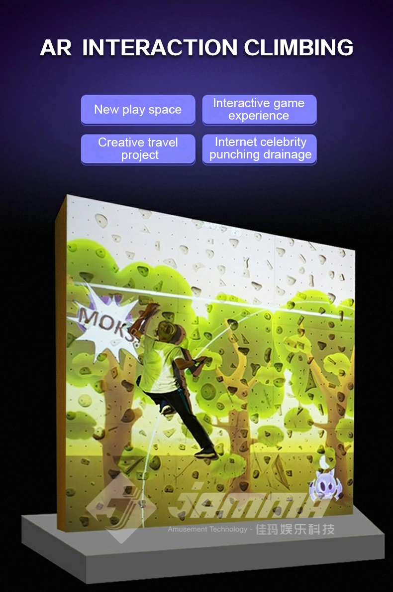 Augmented Reality Wall Climbing Simulation Projector for Children