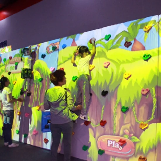 Augmented Reality Wall Climbing Simulation Projector for Children